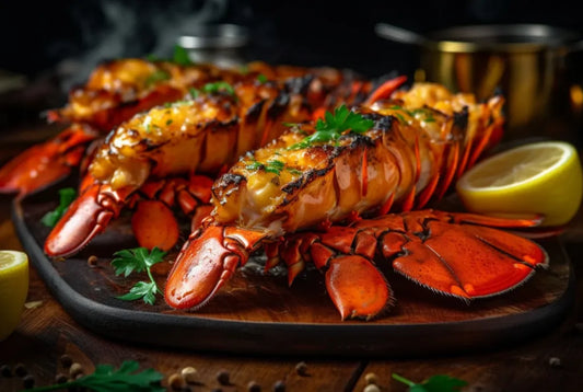 Grilled Lobster with Herb Butter